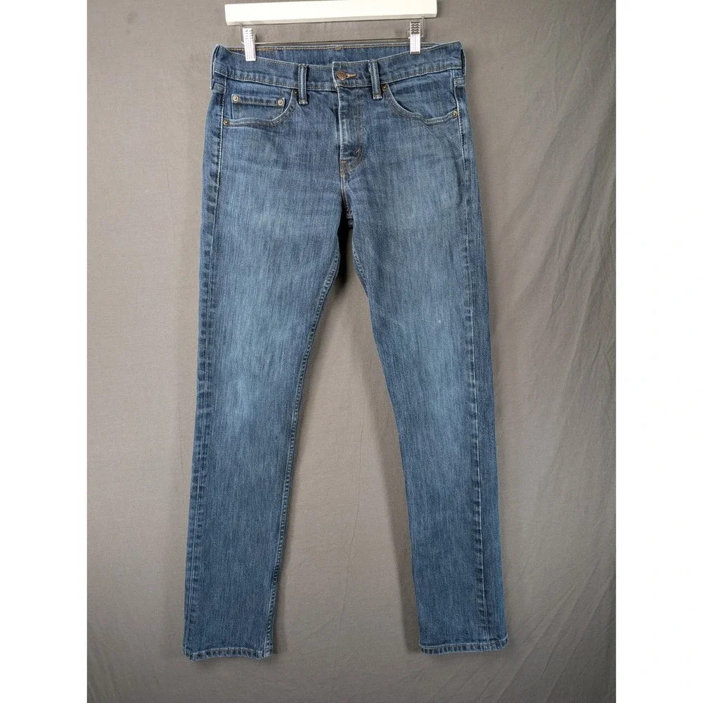 Levis 511 Slim Fit Jeans Mens 32x34 Blue Denim Stretch Casual Pants